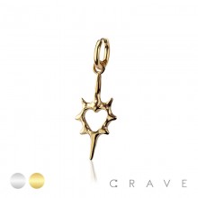 GOTHIC KILLSTAR PUNK THORN 316L SURGICAL STEEL EARRING